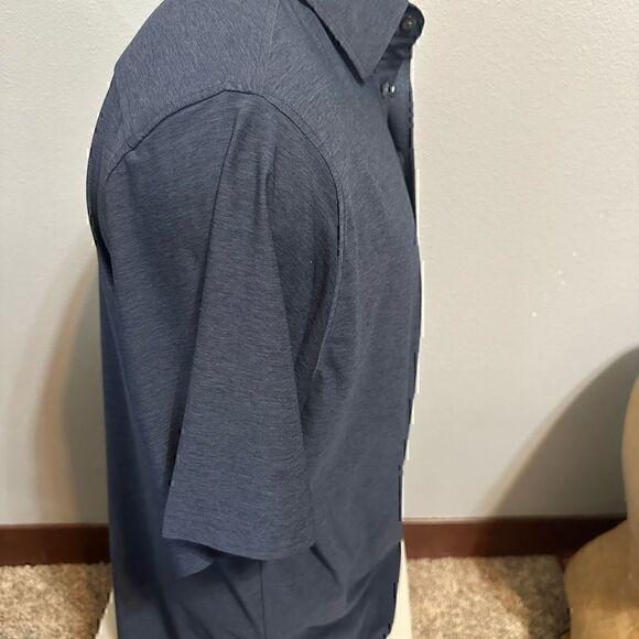 FootJoy Mens Medium Gray Emerald Bay Short Sleeve Polo - Picture 4 of 5